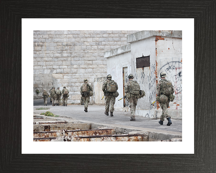 Royal Yeomanry Soldier on Exercise in Gibraltar Photo Print - British Army