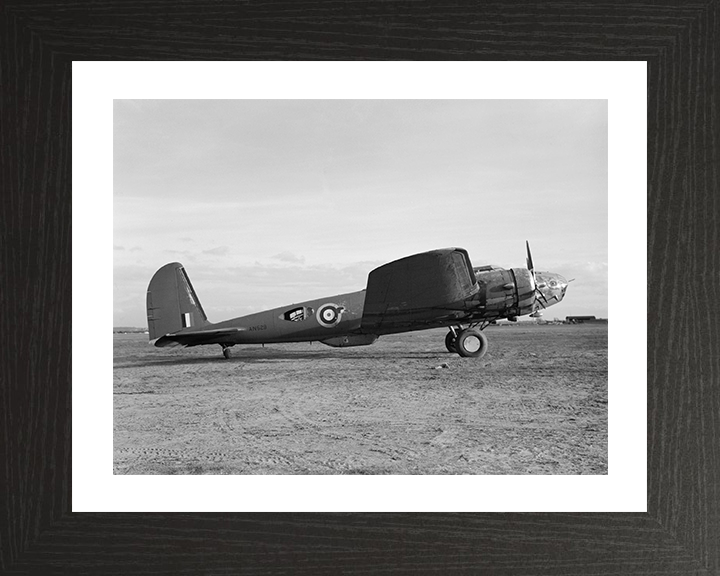 RAF Boeing B-17 Fortress Mk I at Heathfield Photo Print - Royal Air Force Aircraft Hampshire Prints 10 x 8 Black Frame Yes