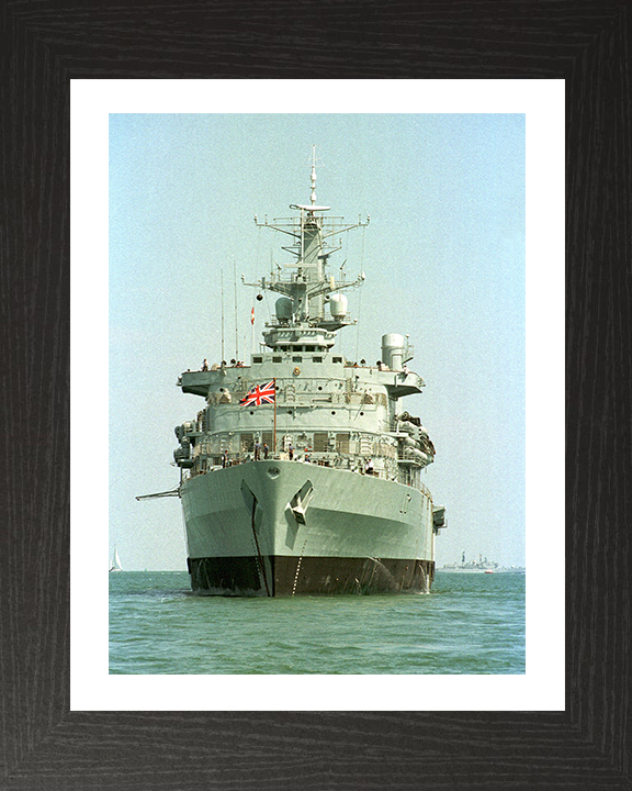 HMS Fearless (L10) Photo Print - At Anchor 2001 - Royal Navy Fearless Class Landing Platform Dock