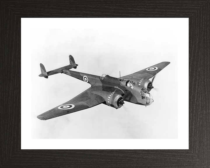 RAF Handley Page H.P.52 Hampden Mk 1 in flight Photo Print - Royal Air Force Aircraft Posters, Prints, & Visual Artwork Hampshire Prints 10 x 8 Black Frame Yes