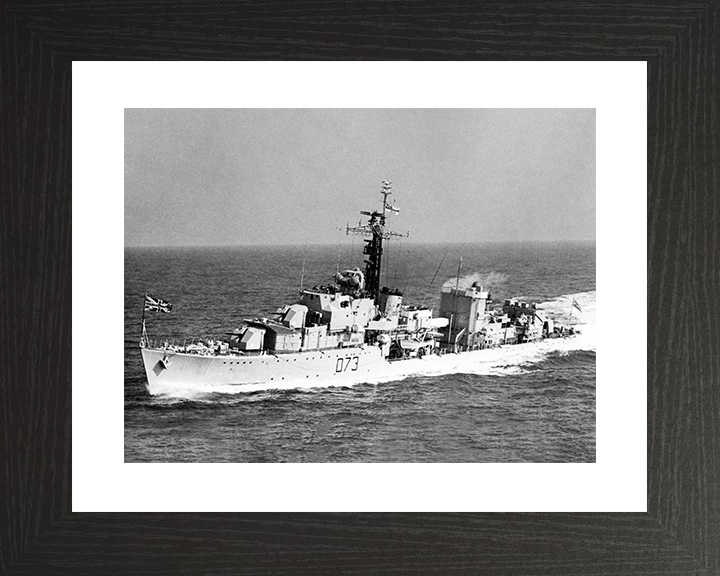 HMS Cavalier (D73) Royal Navy C Class Destroyer Port Side Photo Print Wall Art Decor Posters, Prints, & Visual Artwork Hampshire Prints 10 x 8 Black Frame Yes