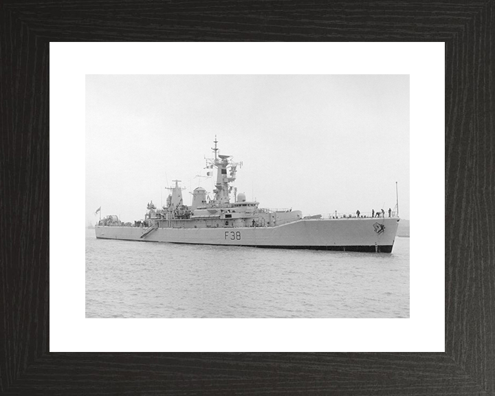 HMS Arethusa (F38) Royal Navy Leander Class Frigate Starboard View Photo Print Wall Art Naval Decor Posters, Prints, & Visual Artwork Hampshire Prints 10 x 8 Black Frame Yes