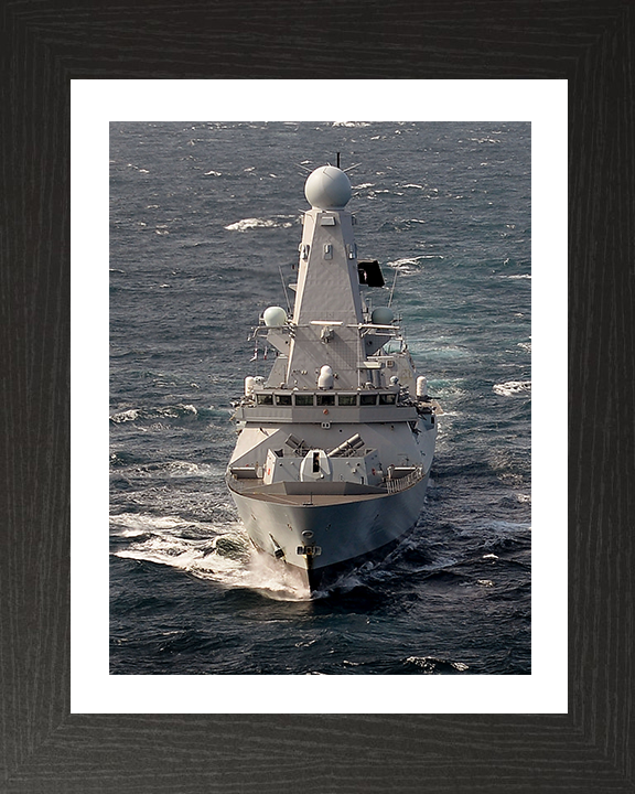 HMS Duncan (D37) Photo Print - Underway 2015 - Royal Navy Type 45 Destroyer Posters, Prints, & Visual Artwork Hampshire Prints 10 x 8 Black Frame Yes