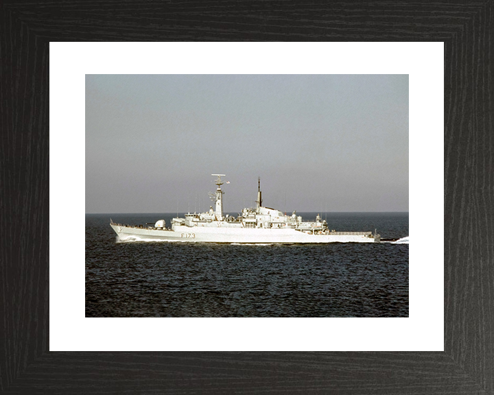HMS Arrow (F173) Royal Navy Type 21 Frigate Port Beam View Photo Print Wall Art Decor Posters, Prints, & Visual Artwork Hampshire Prints 10 x 8 Black Frame Yes