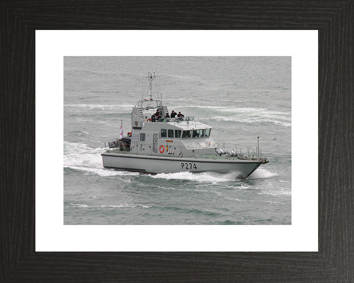 HMS Tracker P274 Royal Navy Archer Class P2000 Patrol Vessel Photo Print or Framed Photo Print - Hampshire Prints