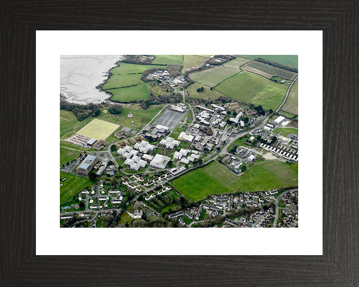 HMS Raleigh Royal Navy basic training establishment Aerial Photo Print or Framed Photo Print - Hampshire Prints