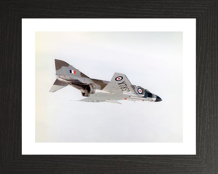 McDonnell F-4K Phantom in flight Photo Print - Royal Navy Aircraft Posters, Prints, & Visual Artwork Hampshire Prints 10 x 8 Black Frame Yes