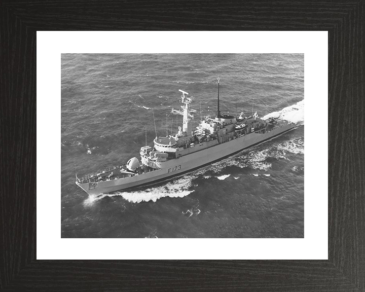 HMS Arrow (F173) Royal Navy Type 21 Frigate At Sea Photo Print Wall Art Decor Posters, Prints, & Visual Artwork Hampshire Prints 10 x 8 Black Frame Yes