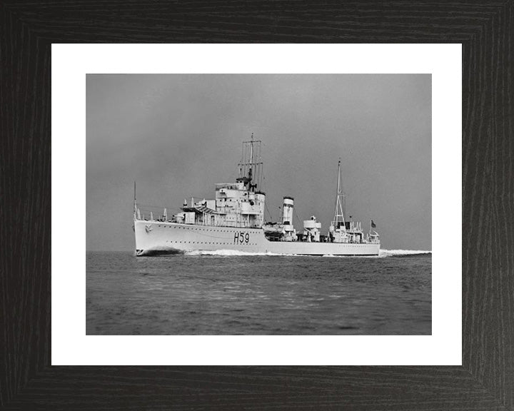 HMS Gallant H59 Royal Navy G class destroyer Photo Print or Framed Print - Hampshire Prints