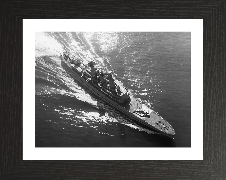HMS Penelope (F127) Photo Print - At Sea 1973 - Royal Navy Leander Class Frigate Hampshire Prints 10 x 8 Black Frame Yes