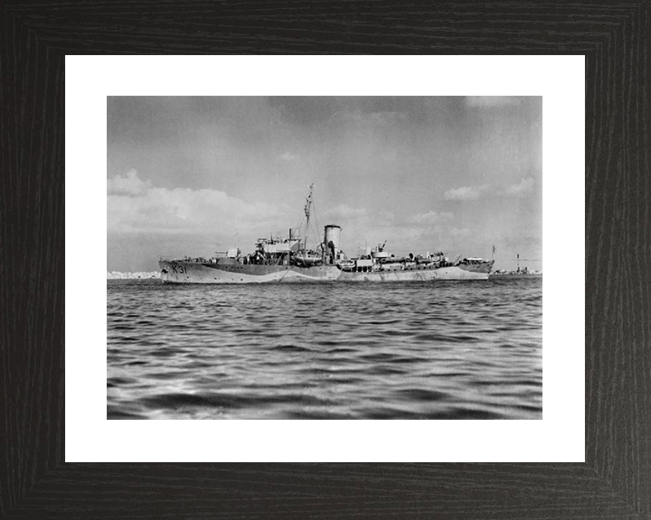 HMS Camellia K31 Royal Navy Flower class corvette Photo Print or Framed Print - Hampshire Prints