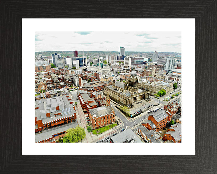 Leeds town hall Yorkshire from above Photo Print - Canvas - Framed Photo Print - Hampshire Prints
