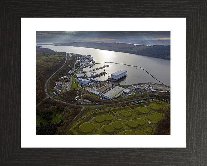 HMNB Clyde (HMS Neptune) Faslane Photo Print | Framed Print | Aerial Photo | Royal Navy Hampshire Prints