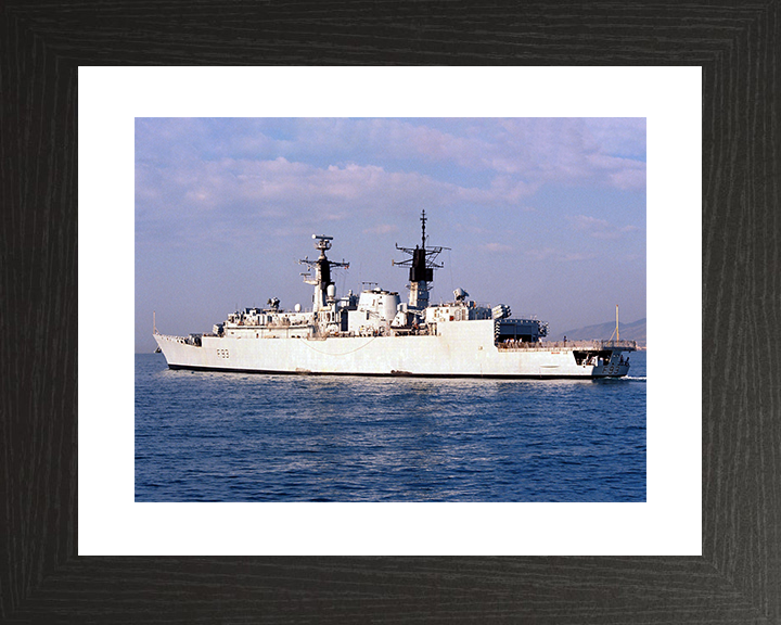 HMS Beaver (F93) Royal Navy Type 22 Frigate Port Quarter View Photo Print Wall Art Decor Posters, Prints, & Visual Artwork Hampshire Prints 10 x 8 Black Frame Yes
