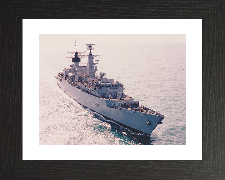 HMS Boxer (F92) Royal Navy Type 22 Frigate At Sea 1999 Photo Print Wall Art Decor Posters, Prints, & Visual Artwork Hampshire Prints 10 x 8 Black Frame Yes