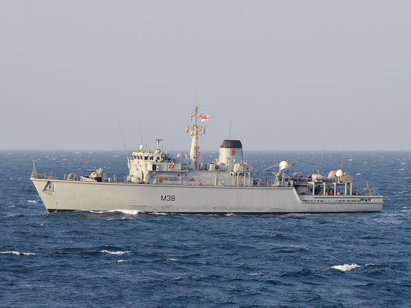 HMS Atherstone M38 Hunt Class Minehunter October 2013