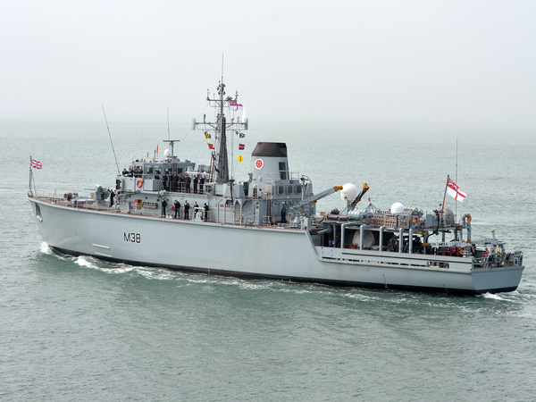 HMS Atherstone M38 Hunt Class Minehunter May 2012