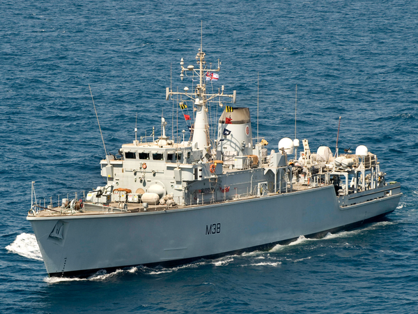HMS Atherstone M38 Hunt Class Minehunter July 2009 High Port Side View
