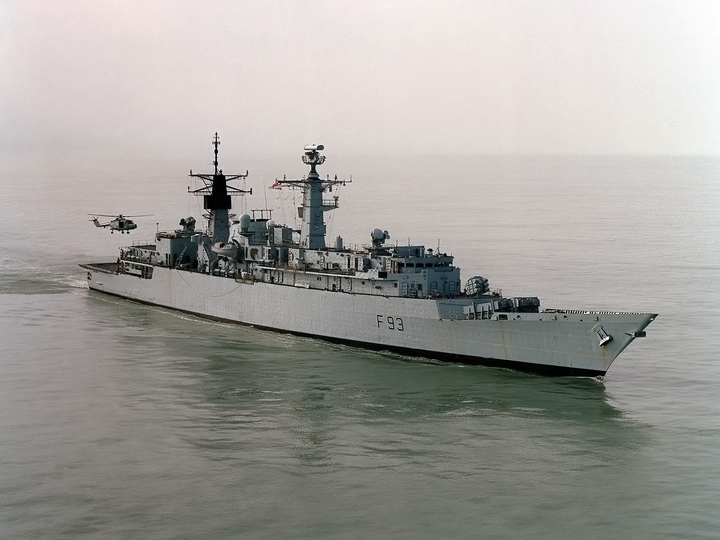 HMS Beaver (F93) Royal Navy Type 22 Frigate With Lynx Helicopter Photo Print Wall Art Decor Posters, Prints, & Visual Artwork Hampshire Prints 6 x 4 No Frame No