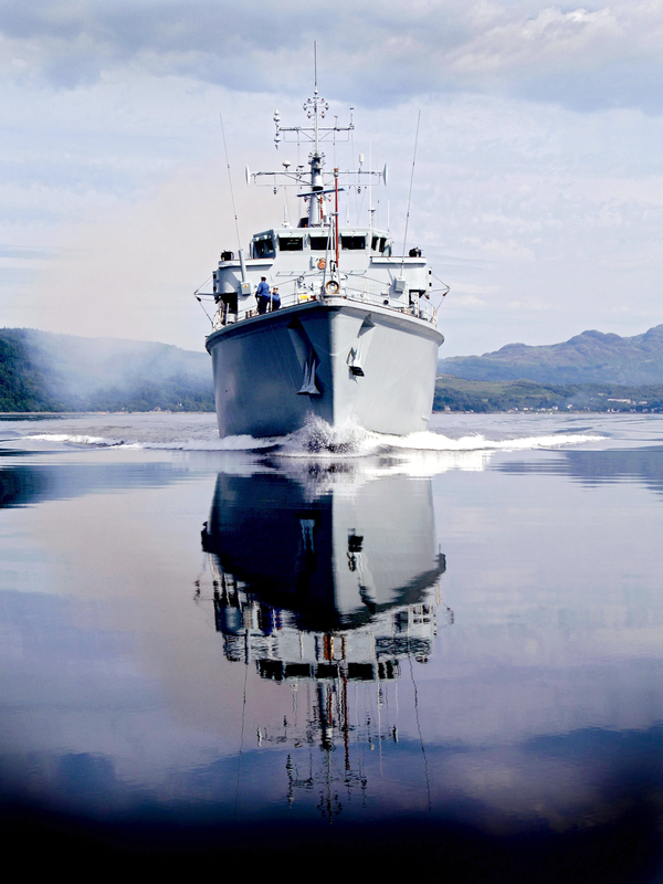 HMS Brocklesby M33 Hunt Class Mine Warfare Vessel July 2006