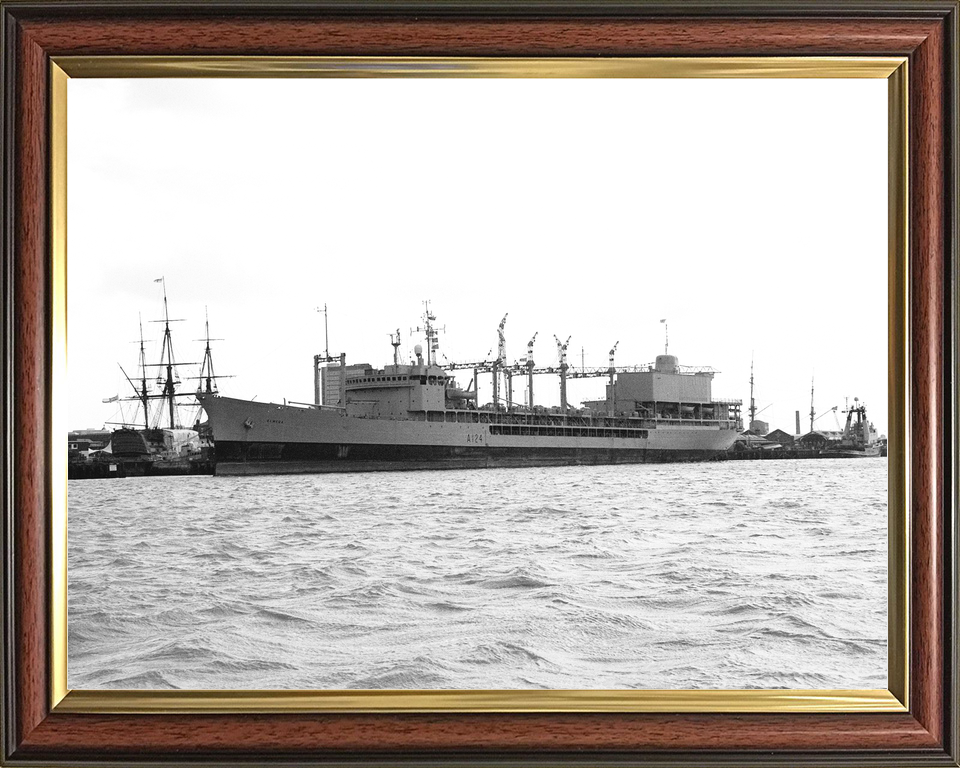 RFA Olmeda A124 Ol Class Tanker In Port