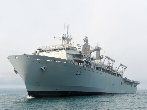HMS Bulwark L15 Albion Class Amphibious Ship 11 March 2016