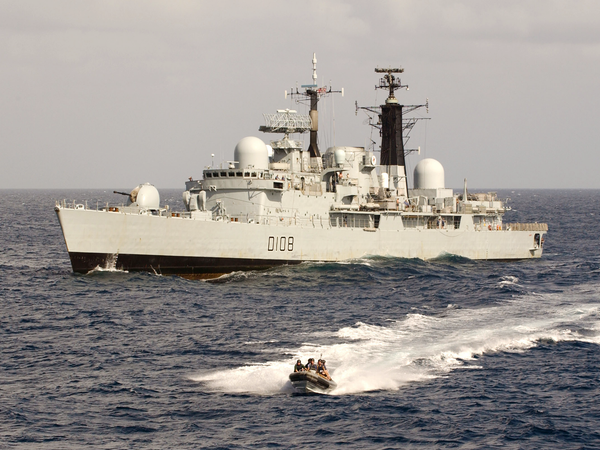 HMS Cardiff D108 Type 42 Destroyer 2 October 2004