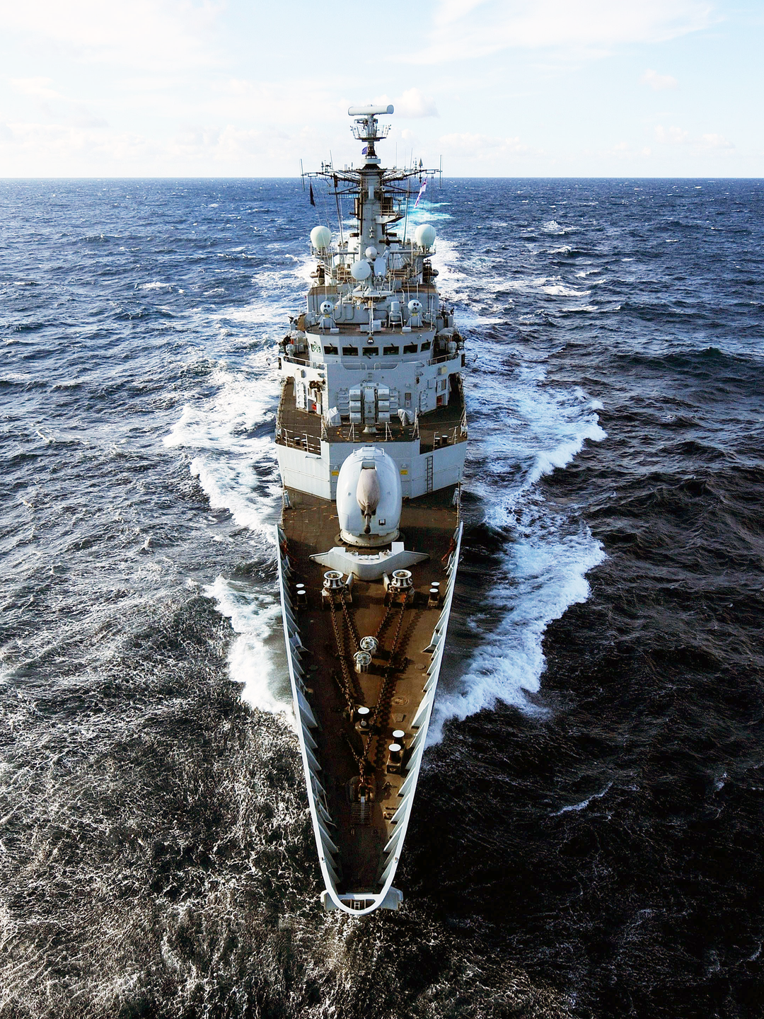 HMS Chatham (F87) Royal Navy Type 22 Frigate Forecastle View Photo Print Wall Art Decor Posters, Prints, & Visual Artwork Hampshire Prints 6 x 4 No Frame No