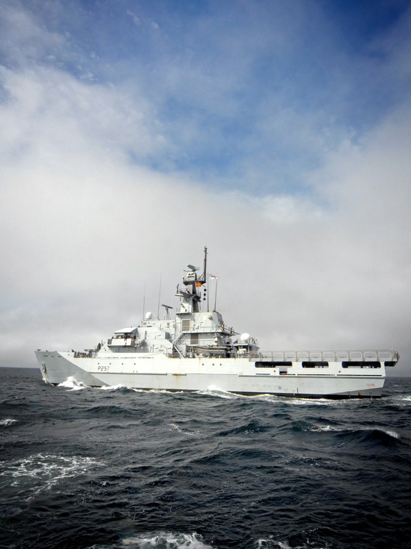 HMS Clyde P257 River Class Patrol Vessel March 2008