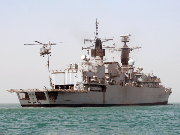 HMS Cornwall F99 Type 22 Frigate 17 March 2007