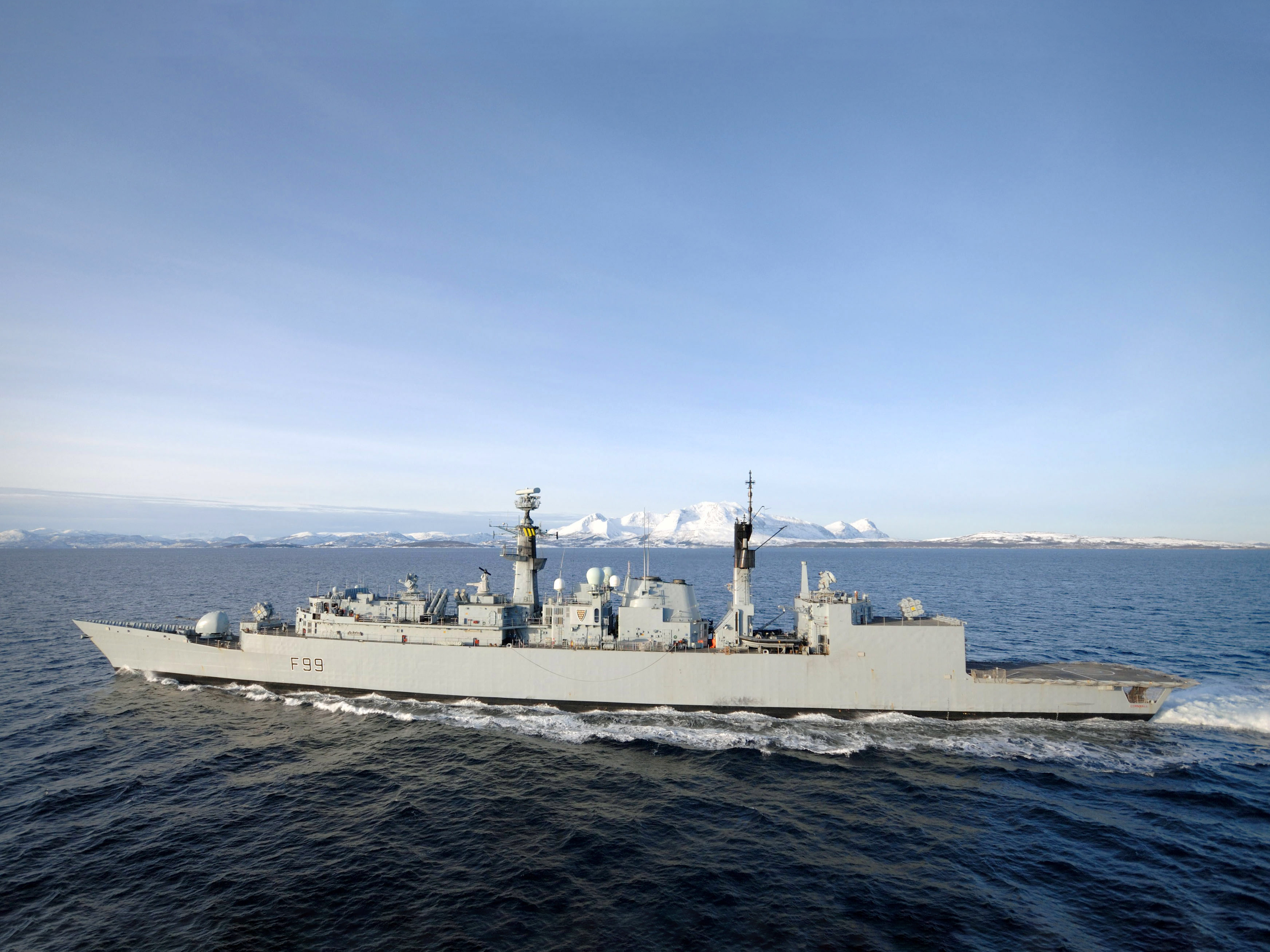 HMS Cornwall F99 type 22 Frigate 2008 Photo Print