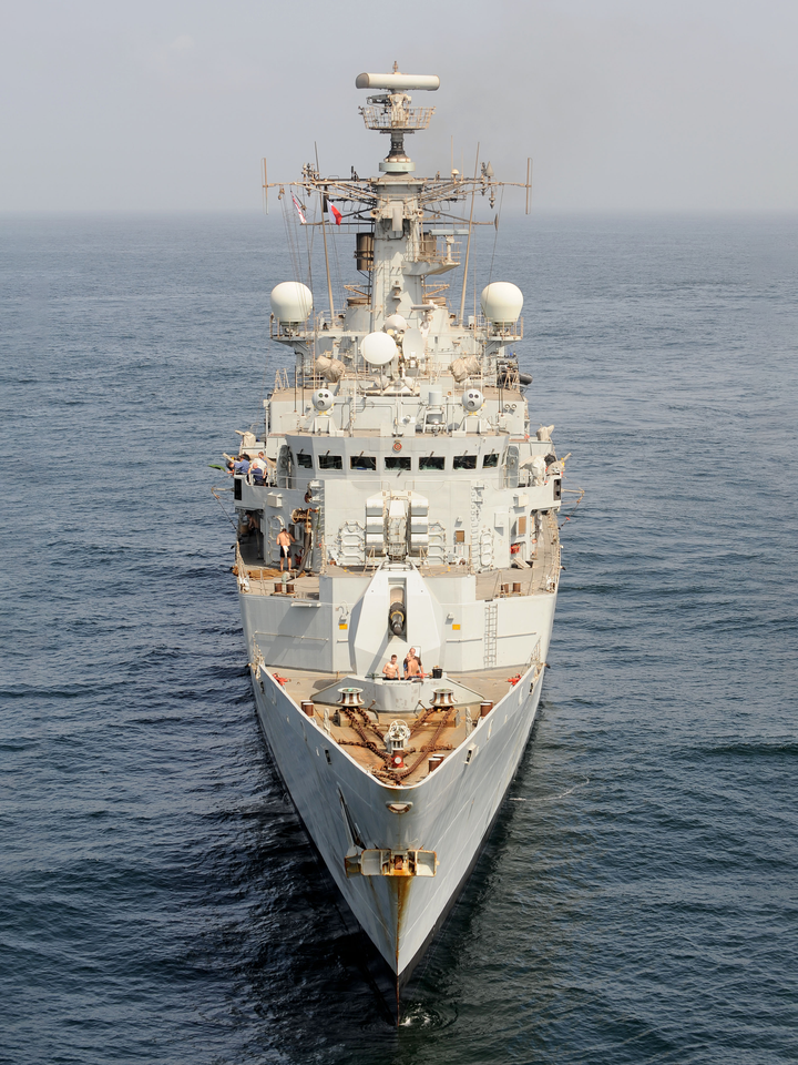HMS Cumberland (F85) Royal Navy Type 22 Frigate High Bow View Photo Print Wall Art Decor Posters, Prints, & Visual Artwork Hampshire Prints 6 x 4 No Frame No