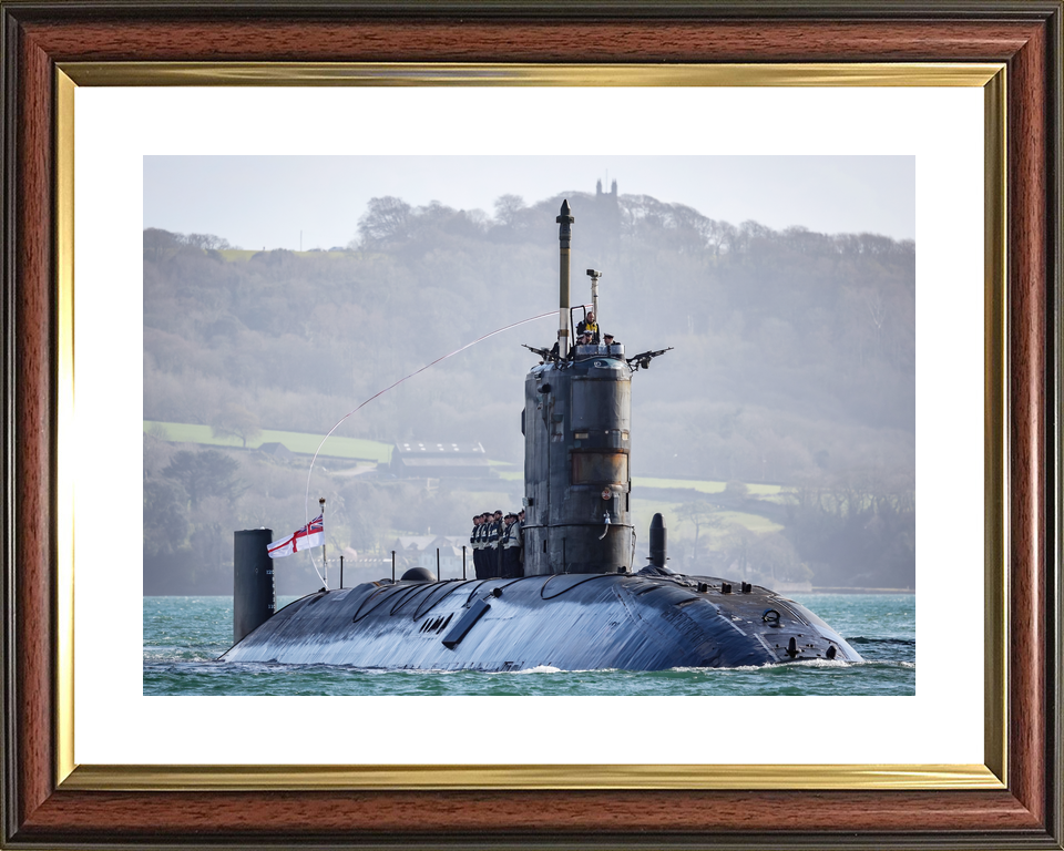 HMS Trenchant S91 Trafalgar Class Submarine 2021 Paying Off Photo Print - Posters, Prints, & Visual Artwork - by Hampshire Prints (image 8 of 9)