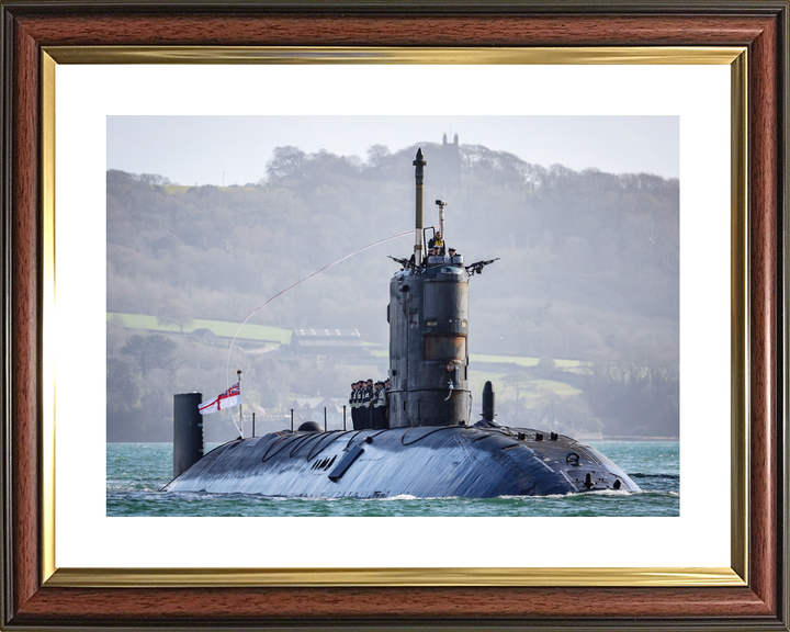 HMS Trenchant S91 Trafalgar Class Submarine 2021 Paying Off Photo Print - Posters, Prints, & Visual Artwork - by Hampshire Prints (image 8 of 9)