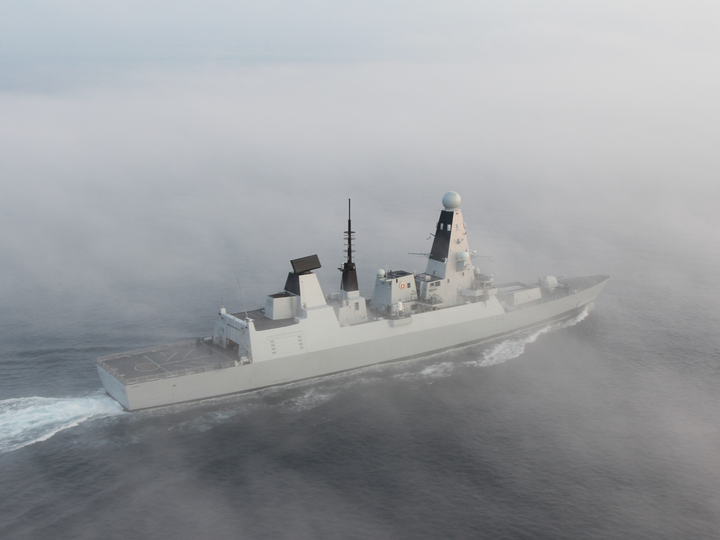 HMS Diamond (D34) Royal Navy Type 45 Destroyer In Fog Photo Print Wall Art Decor Posters, Prints, & Visual Artwork Hampshire Prints 6 x 4 No Frame No