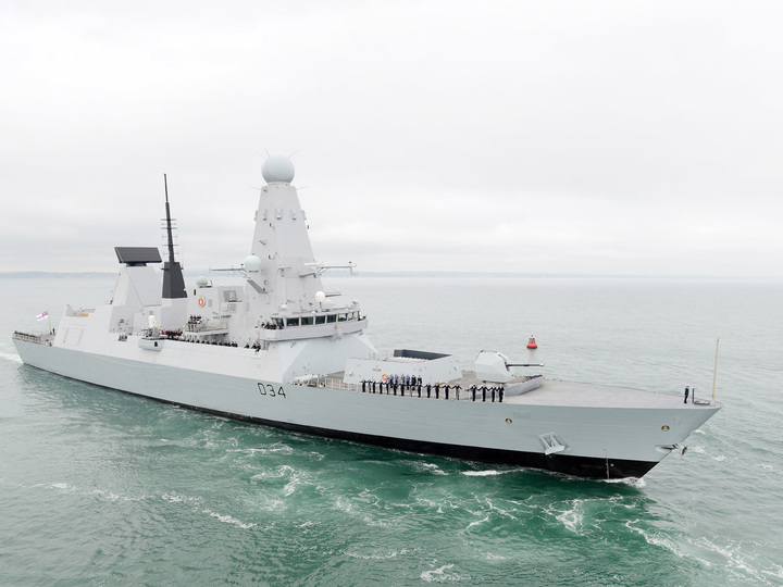 HMS Diamond (D34) Royal Navy Type 45 Destroyer Entering Harbour Photo Print Wall Art Decor Posters, Prints, & Visual Artwork Hampshire Prints 6 x 4 No Frame No