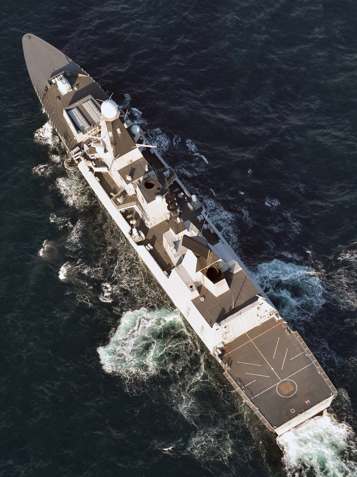 HMS Diamond (D34) Royal Navy Type 45 Destroyer From Above Photo Print Wall Art Decor Posters, Prints, & Visual Artwork Hampshire Prints 6 x 4 No Frame No