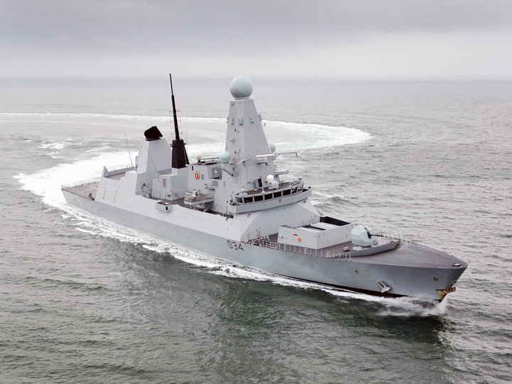 HMS Diamond (D34) Royal Navy Type 45 Destroyer Turning to Port Photo Print Wall Art Decor Posters, Prints, & Visual Artwork Hampshire Prints 6 x 4 No Frame No