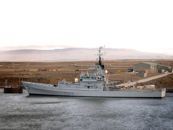HMS Dumbarton Castle P265 Castle Class Patrol Vessel October 2006