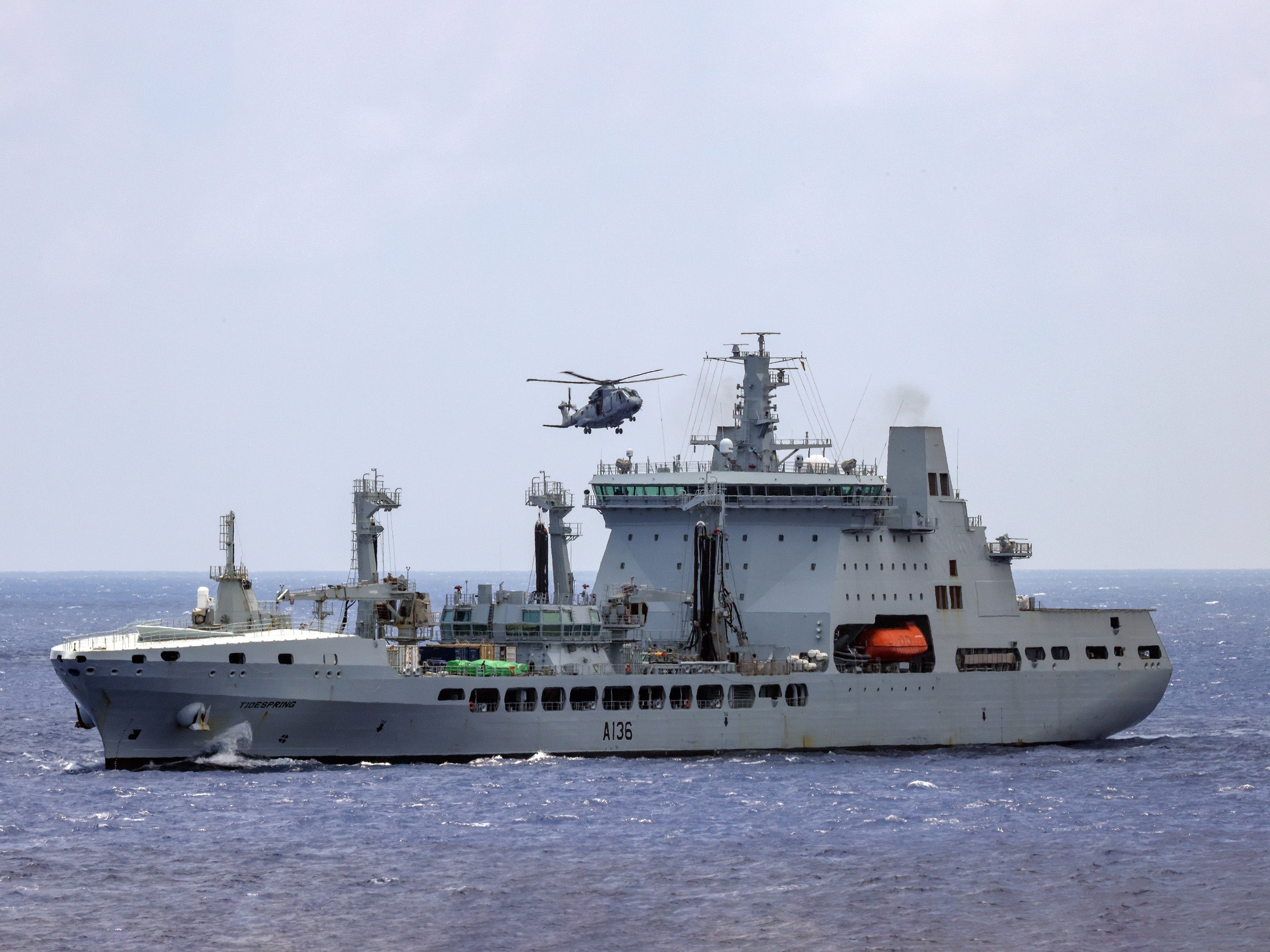 Tidespring RFA Tidespring (A136) Tide Class Tanker Photo Print Underway Royal Fle ...