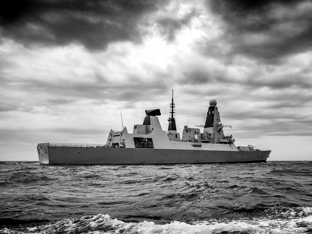 HMS Duncan (D37) Royal Navy Type 45 Destroyer Black and White Photo Print Wall Art Decor UK Posters, Prints, & Visual Artwork Hampshire Prints 6 x 4 No Frame No