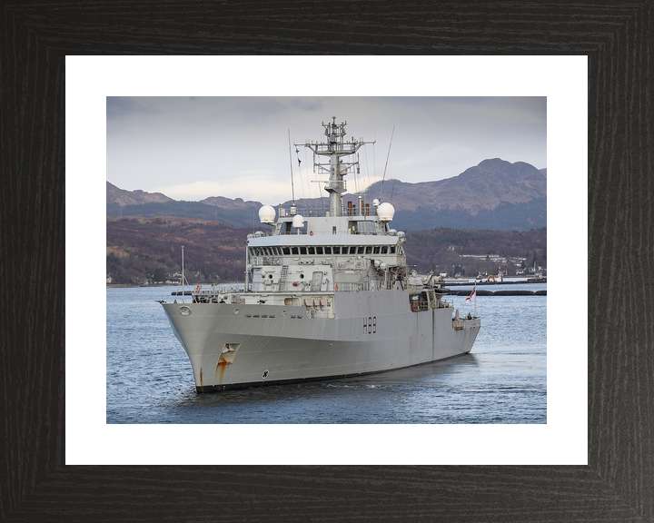 HMS Enterprise (H88) Royal Navy Hydrographic Survey Vessel Port Bow View Photo Print Wall Art Decor - Posters, Prints, & Visual Artwork - by Hampshire Prints (image 2 of 9)