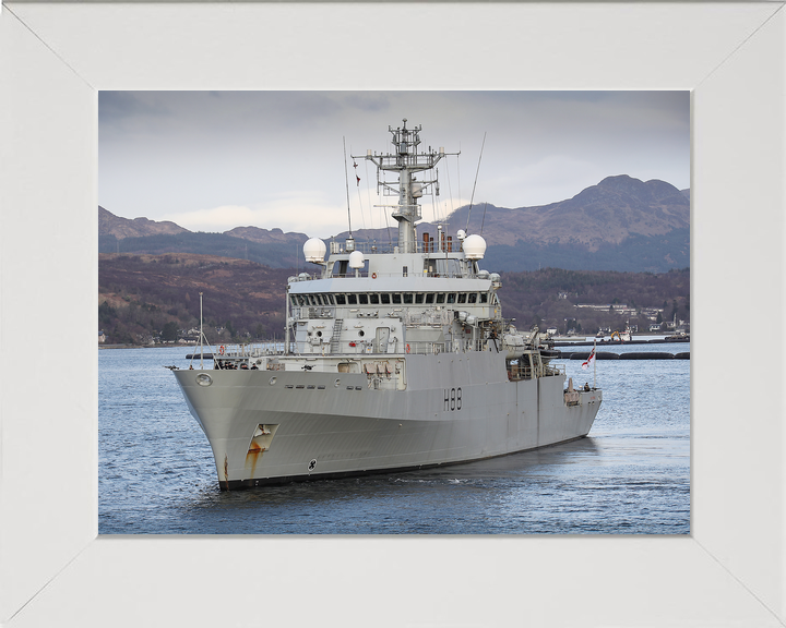 HMS Enterprise (H88) Royal Navy Hydrographic Survey Vessel Port Bow View Photo Print Wall Art Decor - Posters, Prints, & Visual Artwork - by Hampshire Prints (image 5 of 9)