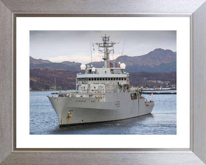 HMS Enterprise (H88) Royal Navy Hydrographic Survey Vessel Port Bow View Photo Print Wall Art Decor - Posters, Prints, & Visual Artwork - by Hampshire Prints (image 6 of 9)