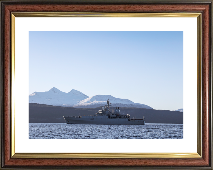 HMS Enterprise (H88) Royal Navy Hydrographic Survey Vessel Port Beam View Photo Print Wall Art Decor - Posters, Prints, & Visual Artwork - by Hampshire Prints (image 8 of 9)