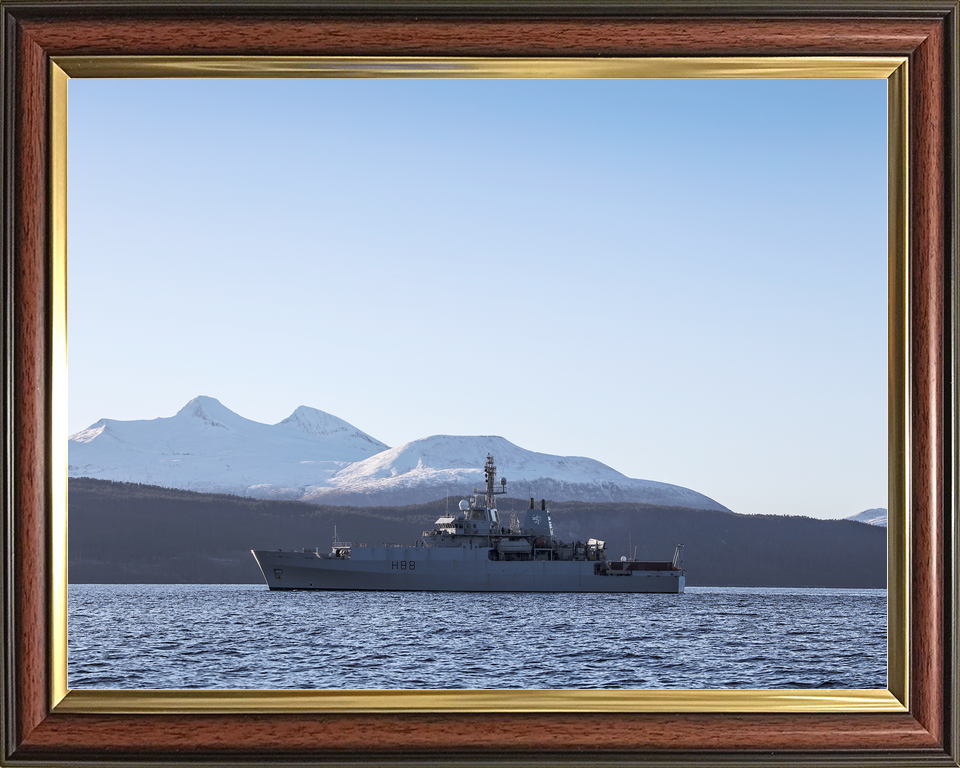 HMS Enterprise (H88) Royal Navy Hydrographic Survey Vessel Port Beam View Photo Print Wall Art Decor - Posters, Prints, & Visual Artwork - by Hampshire Prints (image 9 of 9)