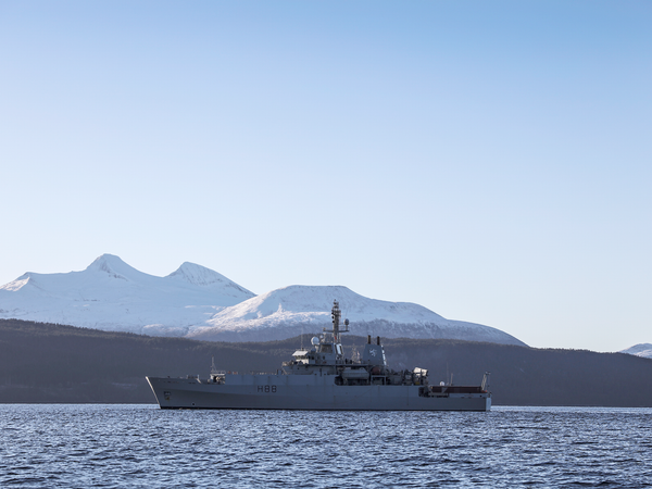 HMS Enterprise H88 Echo Class Survey Vessel 24 August 2018