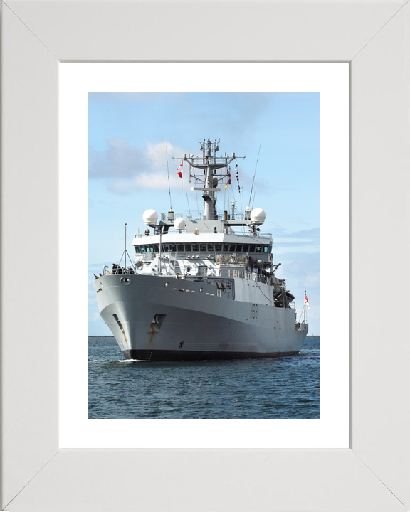 HMS Enterprise (H88) Royal Navy Hydrographic Survey Vessel Low Port Bow Portrait Photo Print Wall Art Decor - Posters, Prints, & Visual Artwork - by Hampshire Prints (image 4 of 9)