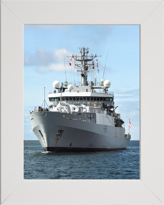 HMS Enterprise (H88) Royal Navy Hydrographic Survey Vessel Low Port Bow Portrait Photo Print Wall Art Decor - Posters, Prints, & Visual Artwork - by Hampshire Prints (image 5 of 9)