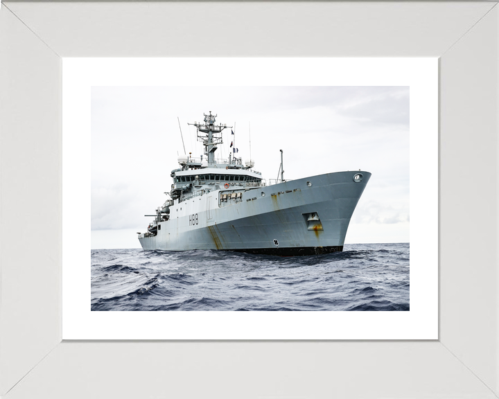 HMS Enterprise (H88) Royal Navy Hydrographic Survey Vessel Low Starboard Bow View Photo Print Wall Art Decor - Posters, Prints, & Visual Artwork - by Hampshire Prints (image 4 of 9)